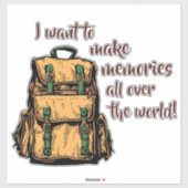 Ik wil herinneringen maken sticker (Vel)