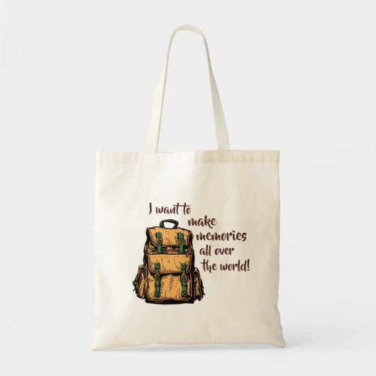 Ik wil herinneringen maken tote bag (Voorkant)