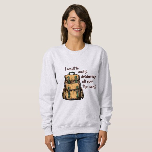 Ik wil herinneringen maken trui (Voorkant volledig)