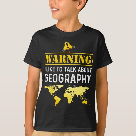 Ik wil het graag hebben over geografische grappige t-shirt (Voorkant)