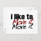 Ik wil het graag verplaatsen briefkaart (Voorkant / Achterkant)