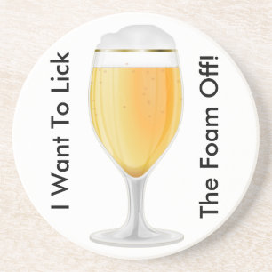 Ik wil het schuim uitCoaster halen Zandsteen Onderzetter