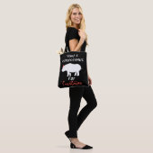 Ik wil Hippopotamus voor Kerstmis. Tote Bag (Op model)