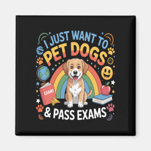 Ik Wil Honden Aaien P Examen Terug Naar School Reg Magneet
