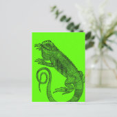 Ik wil Iguana Briefkaart (Staand voorkant)
