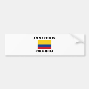 Ik wil in Colombia Bumpersticker