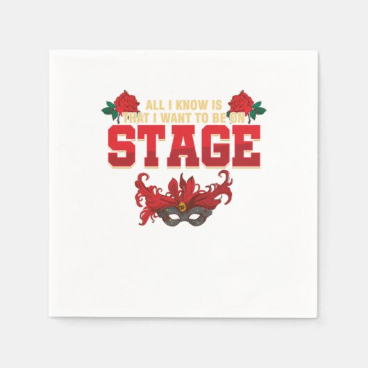 Ik wil in het werkgebied staan. servet (Voorkant)