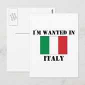 Ik wil in Italië Briefkaart (Voorkant / Achterkant)