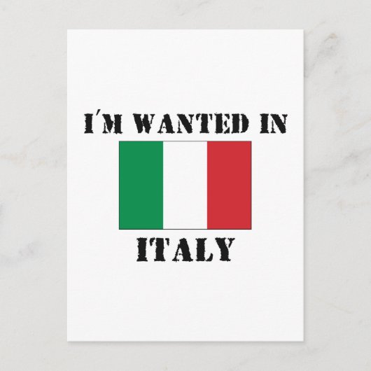 Ik wil in Italië Briefkaart (Voorkant)
