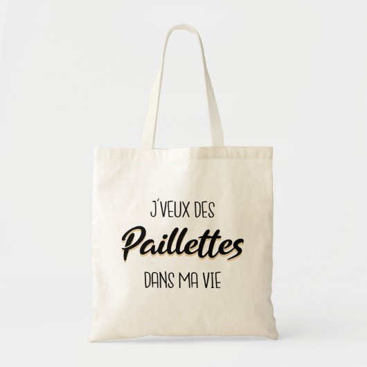 Ik wil in mijn leven pellets tote bag (Voorkant)