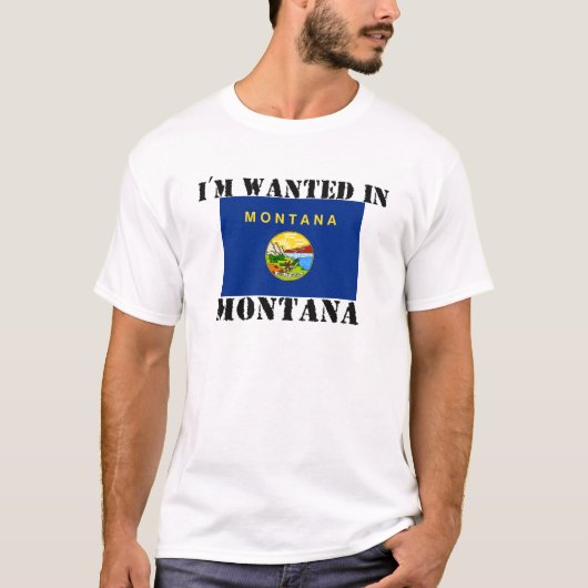 Ik wil in Montana T-shirt (Voorkant)