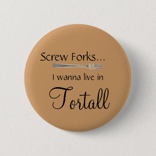 Ik wil in Tortall wonen. Ronde Button 5,7 Cm