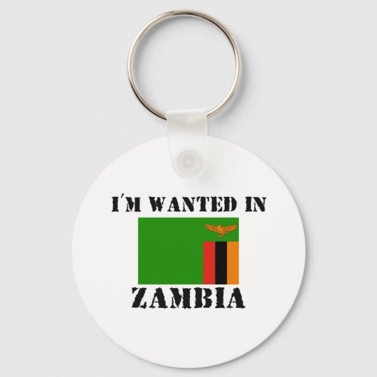 Ik wil in Zambia Sleutelhanger (Voorkant)