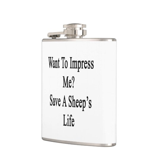 Ik wil indruk maken op het redden van een schapenl heupfles (Links)