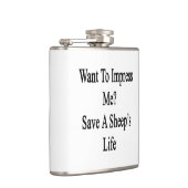 Ik wil indruk maken op het redden van een schapenl heupfles (Rechts)