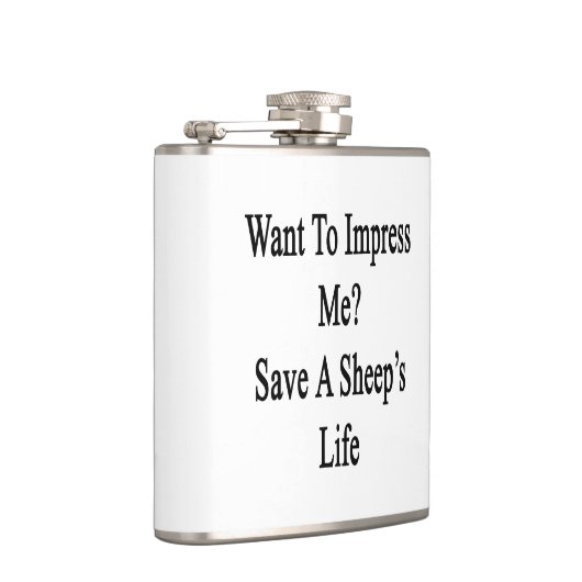 Ik wil indruk maken op het redden van een schapenl heupfles (Rechts)