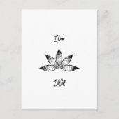 Ik wil Inspirerend bepalingsLotus. Briefkaart (Voorkant)