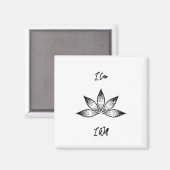 Ik wil Inspirerend bepalingsLotus. Magneet (Voorkant / Achterkant)