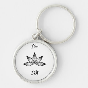 Ik wil Inspirerend bepalingsLotus. Sleutelhanger