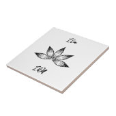 Ik wil Inspirerend bepalingsLotus. Tegeltje (Zijkant)