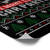 Ik wil is meer auto onderdelen kerst Shirt lelijke Poster (Hoek)
