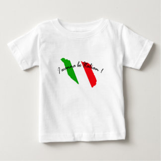 Ik wil Italiaans baby shirt worden