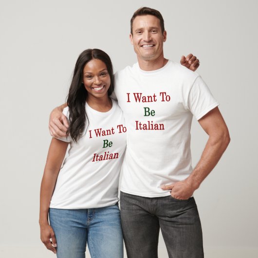 Ik wil Italiaans zijn T-shirt (Unisex)