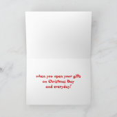 IK WIL JE ALLES ZIJN MET KERST FEESTDAGEN KAART (Binnen)