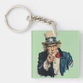 Ik wil je | Amerikaans patriottisch klassiek figuu Sleutelhanger (Voorkant)