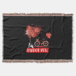 Ik wil je. Boston Terrier Dog Valentijn Gifts Deken