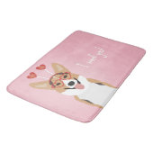 Ik wil je Corgi Dog Valentijnsdag Badmat (Gekanteld)