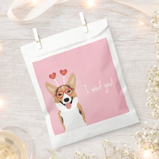 Ik wil je Corgi Dog Valentijnsdag Bedankzakje (Geknipt)