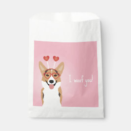 Ik wil je Corgi Dog Valentijnsdag Bedankzakje