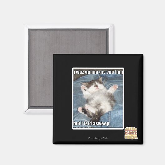 Ik wil je een knuffel geven magneet (Voorkant / Achterkant)