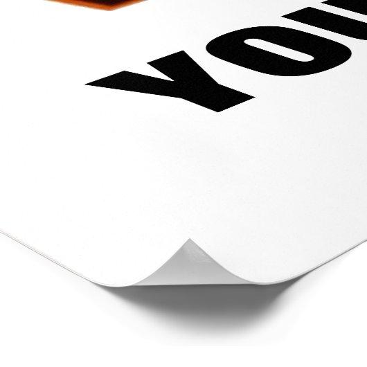 " ik wil je " gepersonaliseerd poster (Hoek)