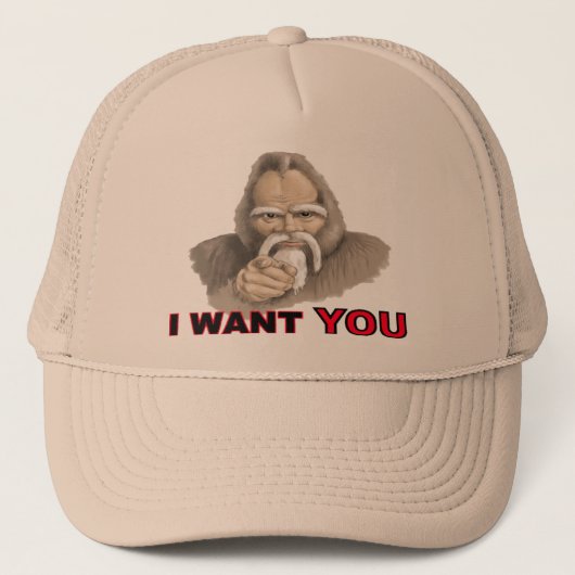 Ik wil je: Gone Squatchin Trucker Hat Pet (Voorkant)