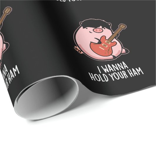 Ik wil je ham Funny Pig Donk BG vasthouden Cadeaupapier (Rol Hoek)