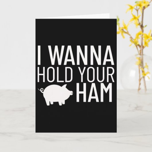 Ik wil je ham vasthouden  kaart (Gele Bloem)