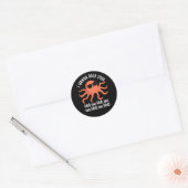 Ik wil je hand-hand-octopus vasthouden.. ronde sticker (Envelop)