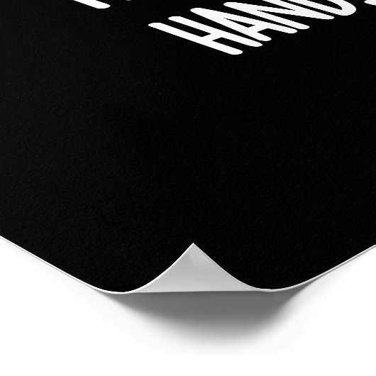 Ik Wil Je Hand Vasthouden Hand Octopus Pun Donkere Poster (Hoek)