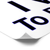 Ik wil je: ik koop een echt Poster dollar (Hoek)