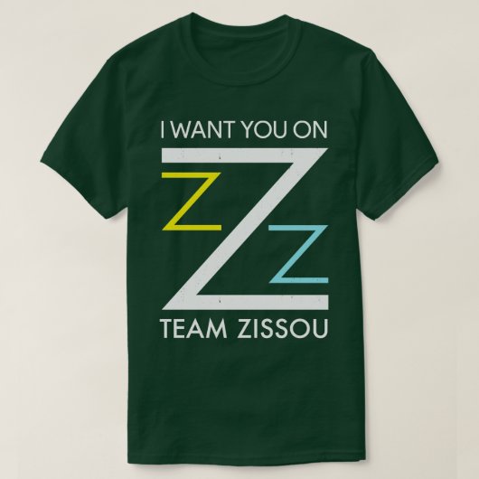 Ik wil je in Team Zissou T-shirt (Design voorkant)