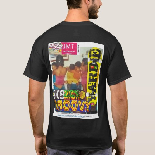 IK WIL JE LIEFDE. Basic donker T-shirt (Achterkant)