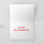 IK WIL JE MIJN HART GEVEN MET "KERST" FEESTDAGEN KAART (Binnen)