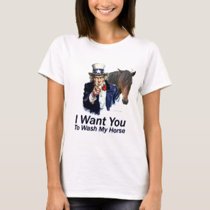 Ik wil je: Om mijn paard te wassen T-shirt