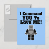 Ik wil je opdracht geven van me te houden. briefkaart (Voorkant / Achterkant)