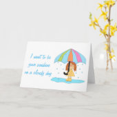 IK WIL JE *SUNSHINE* ZIJN OP EEN CLOUDY DAG KAART (Gele Bloem)