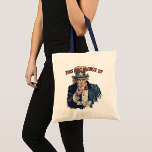 Ik wil je Uncle Sam Mooi Grappig Tote Bag