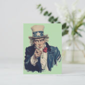 Ik wil je | Uncle Sam Recruitment Poster Briefkaart (Staand voorkant)