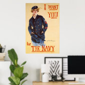 Ik wil je voor de marine. poster (Thuiskantoor)